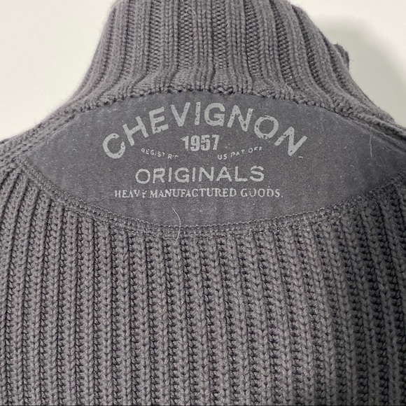 Vintage Chevignon Mens Black Pullover Sweater Size L - Picture 4 of 7